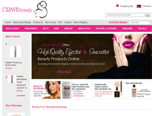 Tablet Screenshot of cravebeautyonline.com